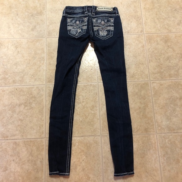 Rock Revival Celinda Dark Wash Skinny Jeans - Picture 3 of 6